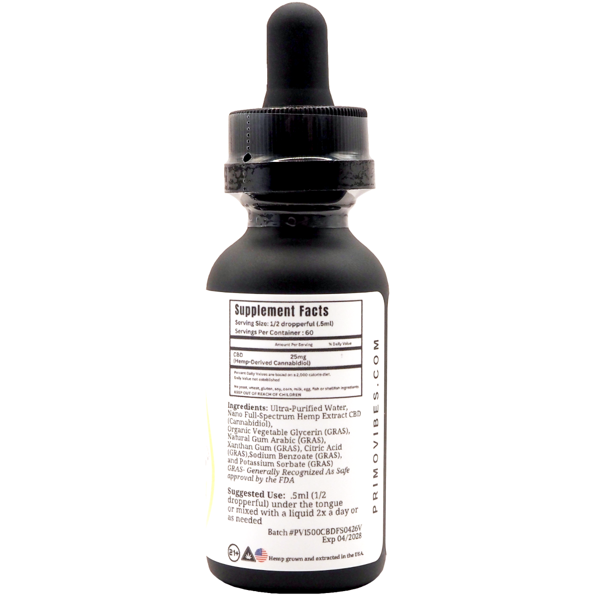 PV Tinc 1500 Vanilla Ingr - Modern CBD & Wellness