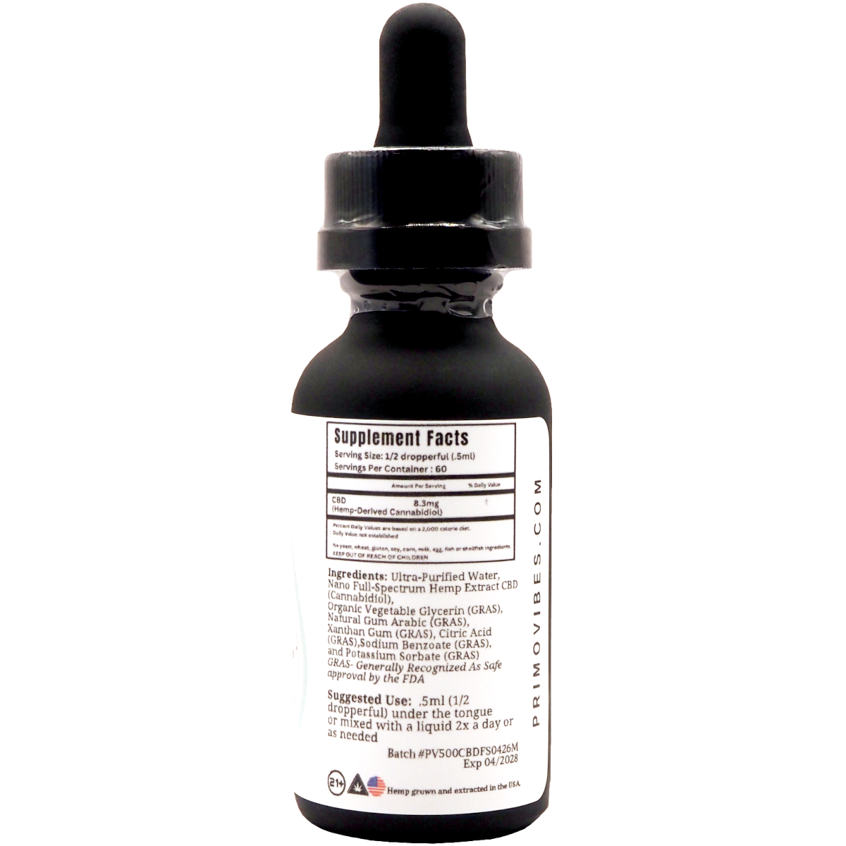 PV Tinc 500 Mint Ingr - Modern CBD & Wellness