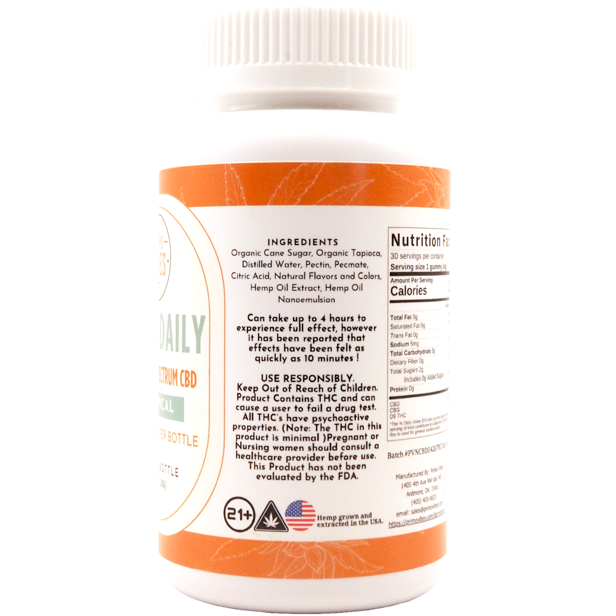 PV CBD Daily Trop Ingr - Modern CBD & Wellness