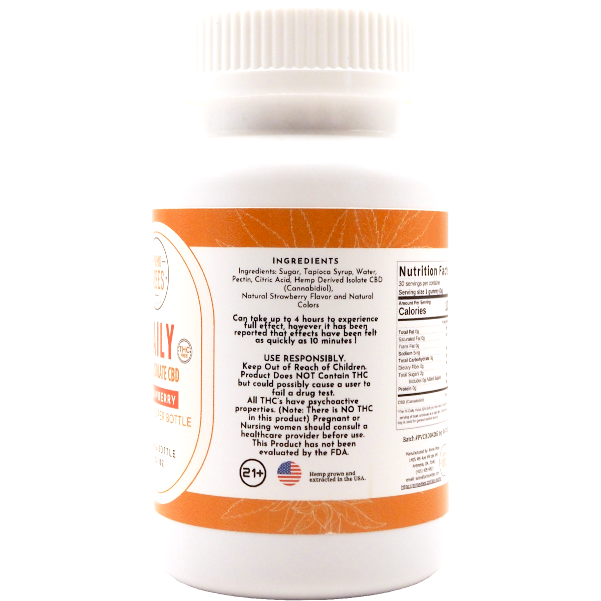 PV CBD Strwbry Ingr - Modern CBD & Wellness